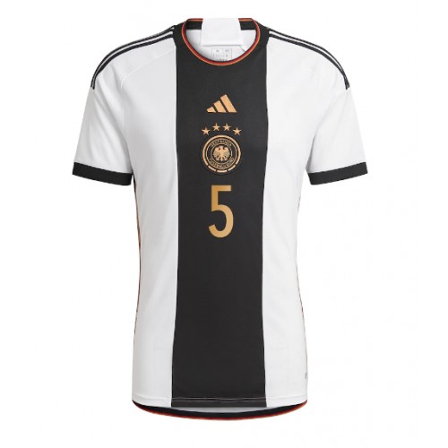 Tyskland Thilo Kehrer #5 Hjemmedrakt VM 2022 Kortermet Tyskland Thilo Kehrer #5 Hjemmedrakt VM 2022 Kortermet